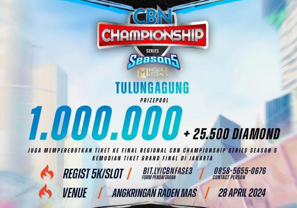 Prizepool CBN Championship series Season 5 MLBB Tulungagung.