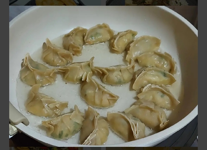 Proses memasak gyoza (cookpad.com @elia_wahid)