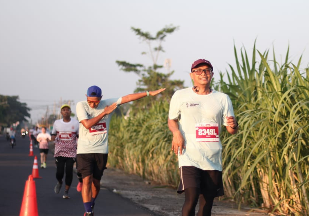 Pengalaman Andrian Sunaryo saat mengikuti half maraton (HM).
