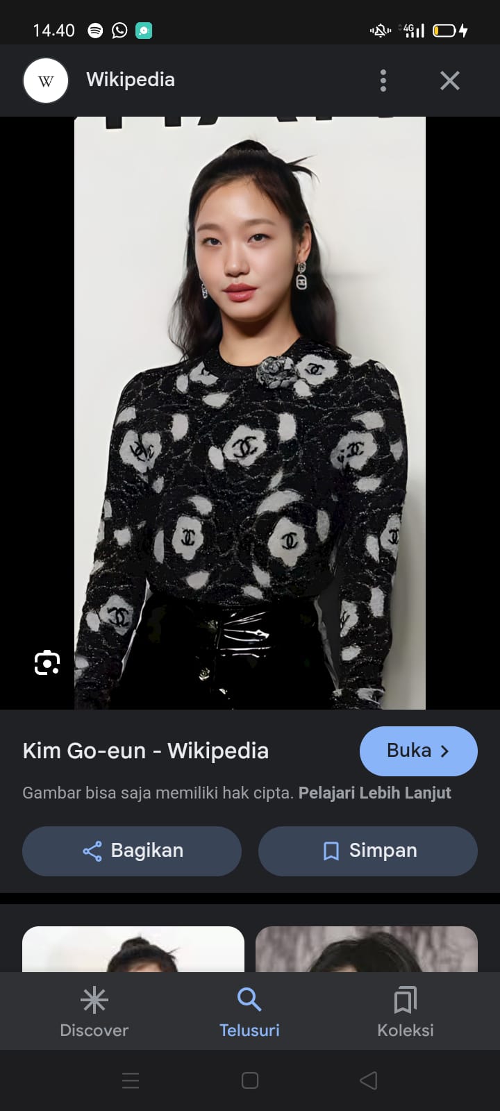 Potret artis cantik Kim Go Eun