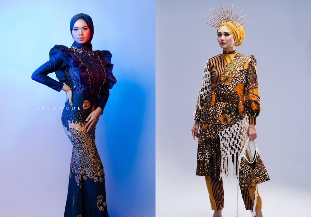 Caption :   TREN : Hasil karya baju dari Vina Mode disesuaikan dengan model yang lagi booming saat ini.