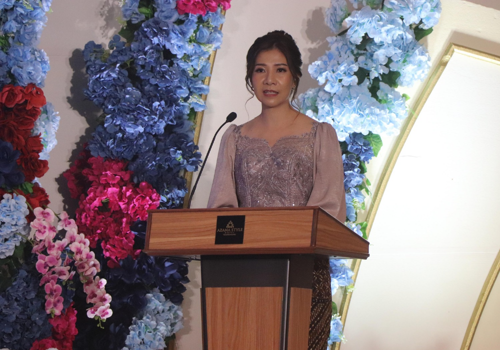 OPTIMIS: Owner Azana Style Hotel Tulungagung, Yenni, saat sambutan sangat optimistis Azana Style Hotel dapat menjadi hotel yang bisa membantu perekonomian Tulungagung.
