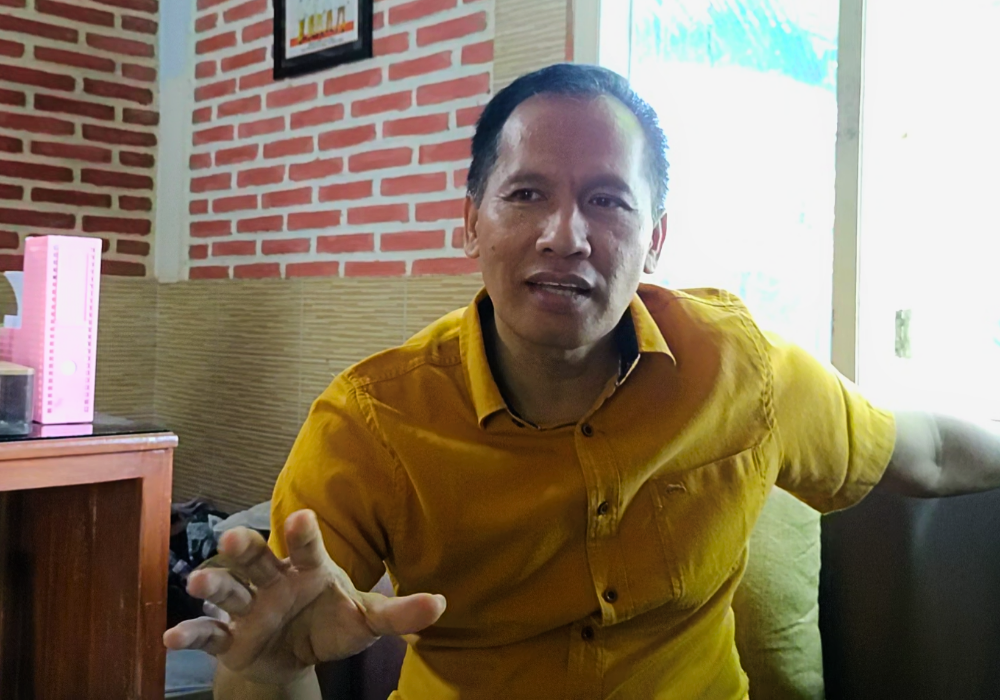 Ketua DPC Partai Gerindra Tulungagung Ahmad Baharudin.