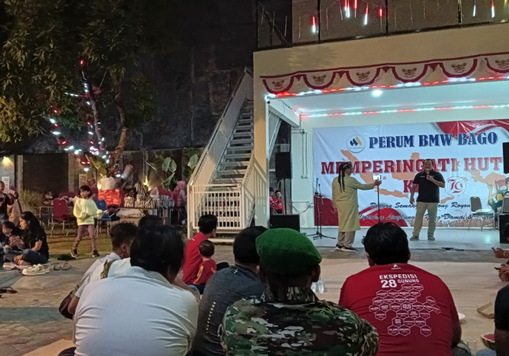 MERIAH: Warga Perumahan BMW Bago ikut berpartisipasi penuh dalam memeriahkan HUT Ke-79 Kemerdekaan RI.