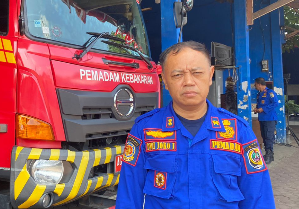 Sekertaris Damkar Kabupaten Tulungagung, Dwi Joko.