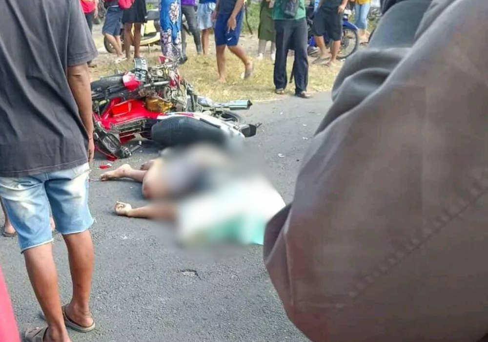 Kecelakaan maut di Desa Gamping, Kecamatan Campurdarat pada Jumat (6/9/2024).