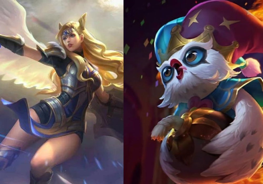 Hero Freya dan Diggie MLBB.