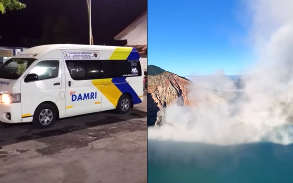 Ilustrasi Damri ke kawah Ijen Banyuwangi