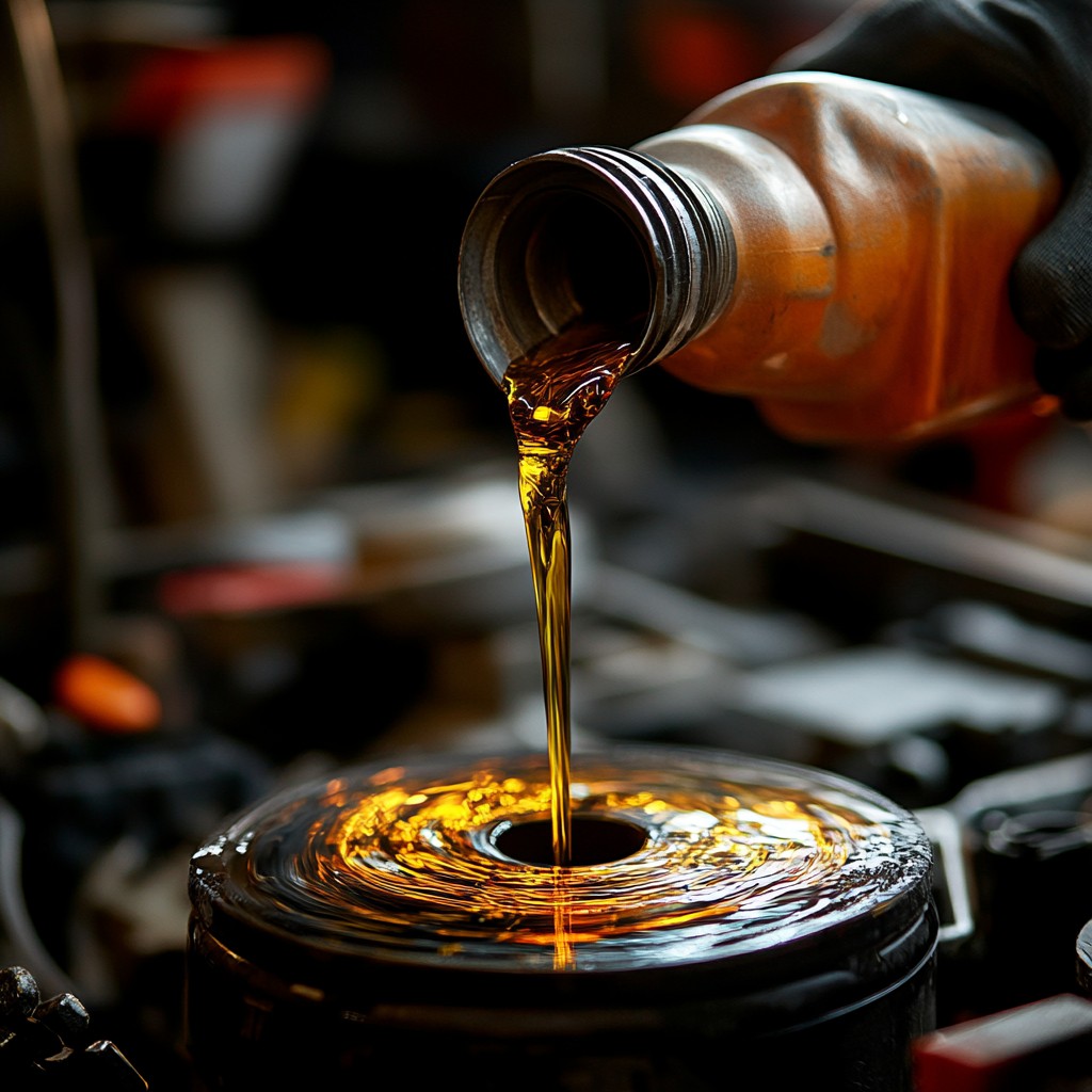 ilustrasi gambar oli motor