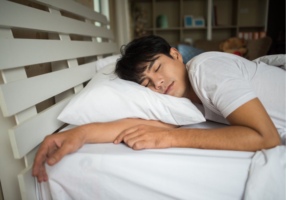 ilustrasi orang sedang tidur