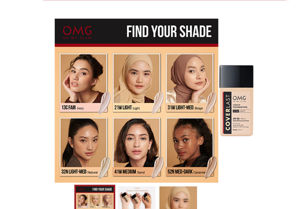 Oh My Glam Coverlast Liquid Foundation