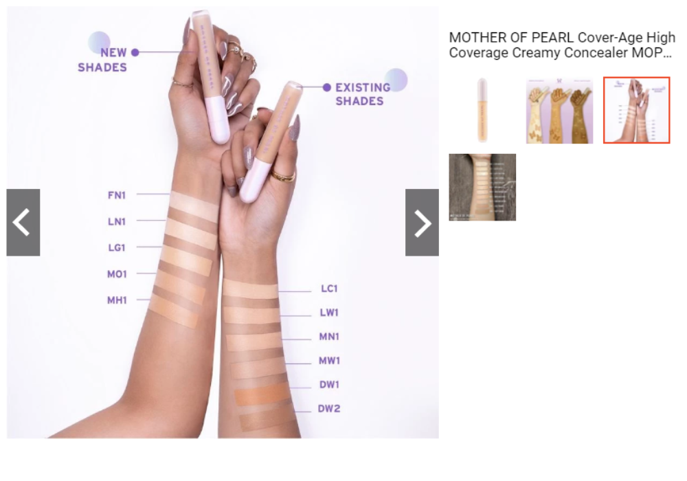 MOTHER OF PEARL Cover-Age High Coverage Creamy Concealer MOP Beauty Tasya Farasya MN1 DW1 DW2 MW1 LC1