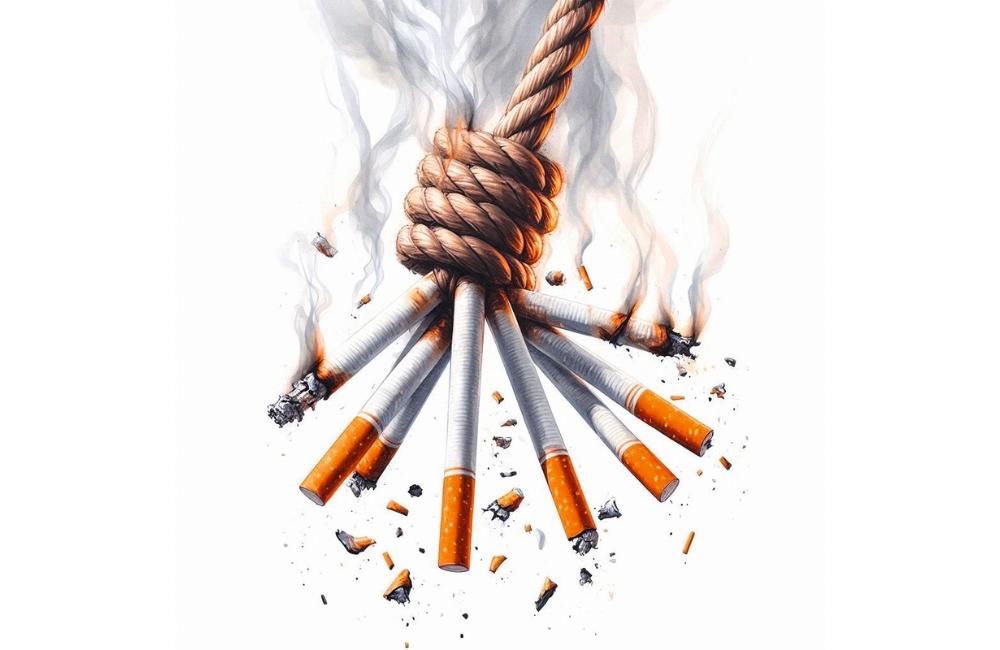 Ilustrasi rokok ilegal