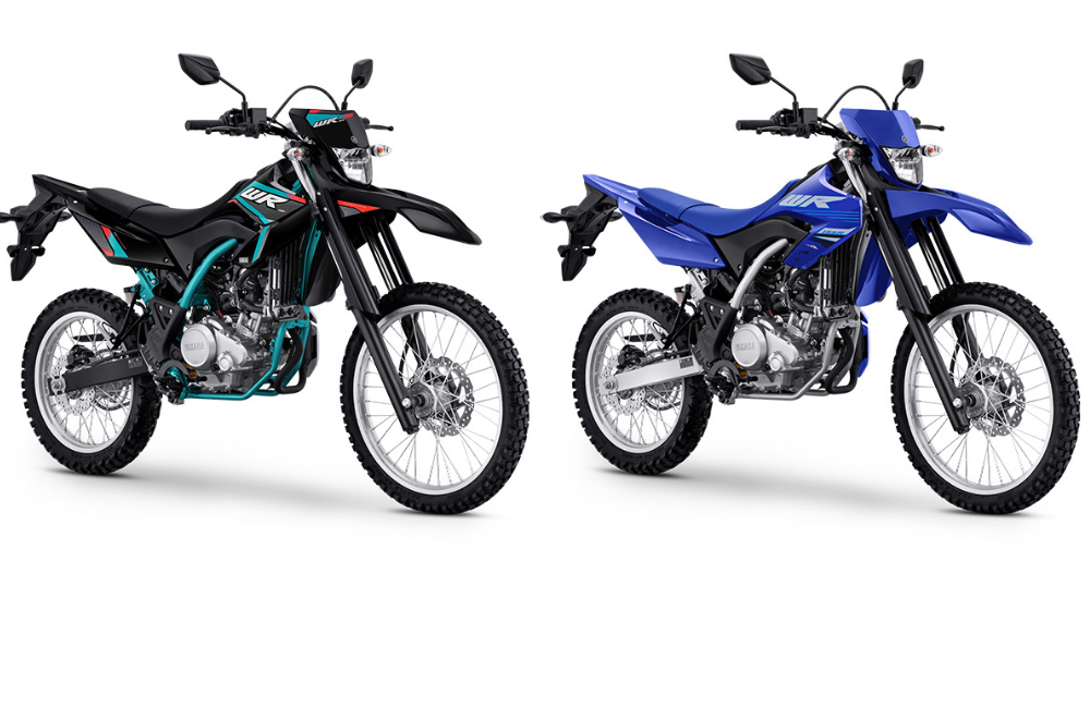 Yamaha WR155R Black & Yamaha WR155R Blue.