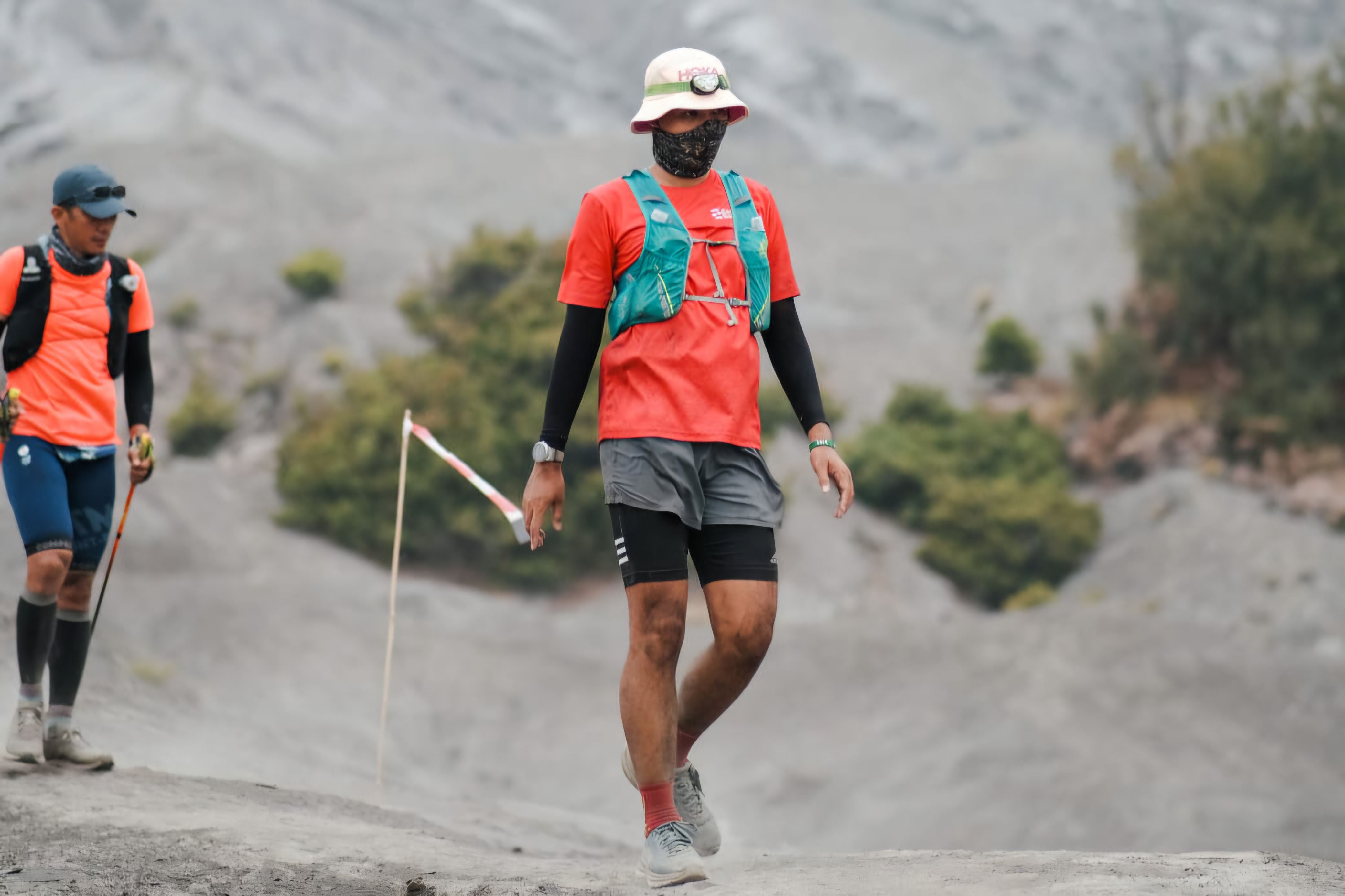 Rheza Akbar mengikuti salah satu event trail run beberapa waktu lalu. (DOK PRIBADI RHEZA AKBAR)