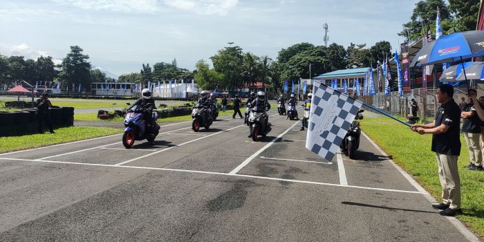 AEROX TRACK DAY, Enjoy Sensasi Berkendara Super Sport AEROX ALPHA di Lintasan Sirkuit