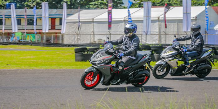 AEROX TRACK DAY, Enjoy Sensasi Berkendara Super Sport AEROX ALPHA di Lintasan Sirkuit