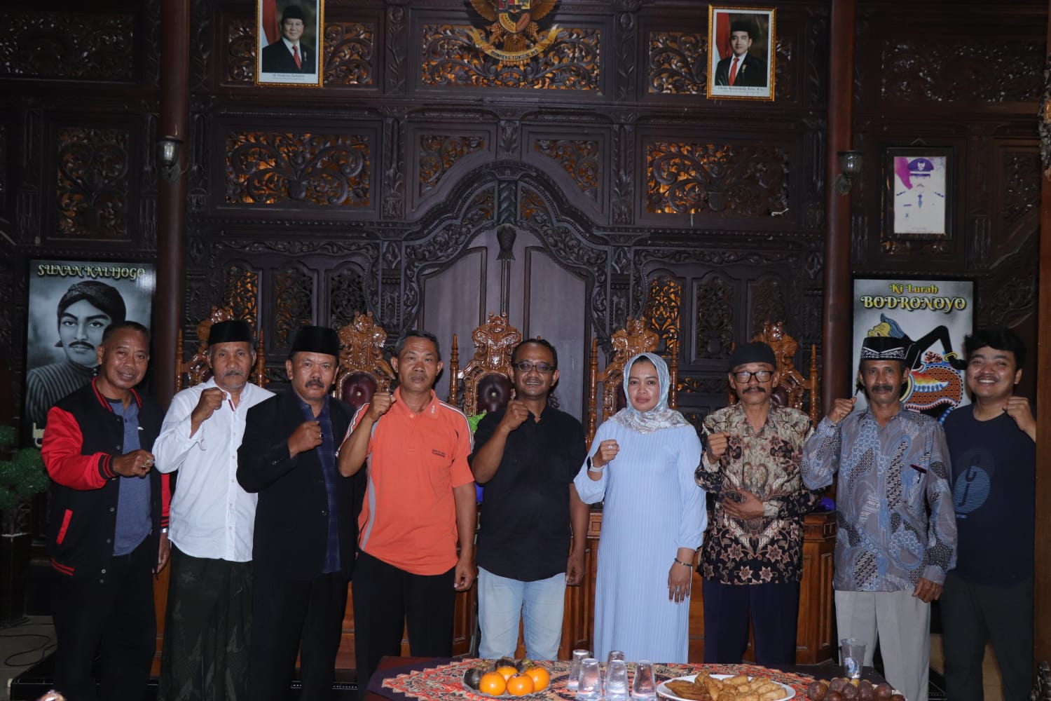 GAYENG: Tim Jawa Pos Radar  Tulungagung ikut terlibat dalam acara  silaturahmi kades se-Kecamatan  Campurdarat.