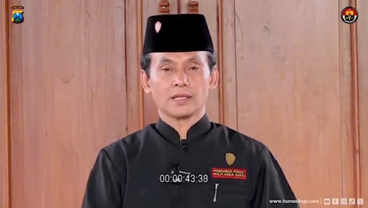 TEGAS: Ketua Umum IKSPI Kera Sakti saat memberikan keterangan melalui video singkat.