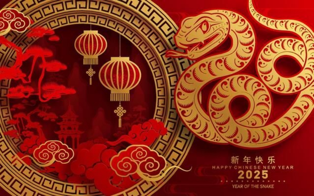 Ilustrasi hiasan khas Imlek (Pinterest)