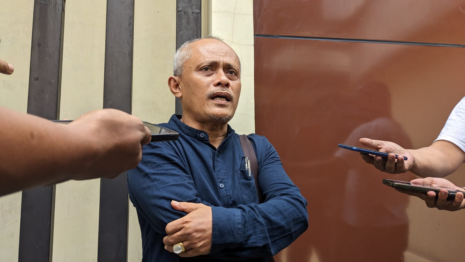 TEGAS: Kuasa Hukum PW, Haris Yudhianto, beri keterangan kepada awak media