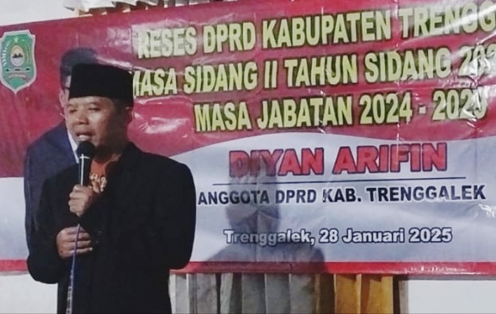 CIPTAKAN KEAMANAN: Diyan Arifin menerima banyak masukan pada reses anggota DPRD Trenggalek masa sidang II, yang salah satunya agar terciptanya suasana kondusif di Trenggalek.
