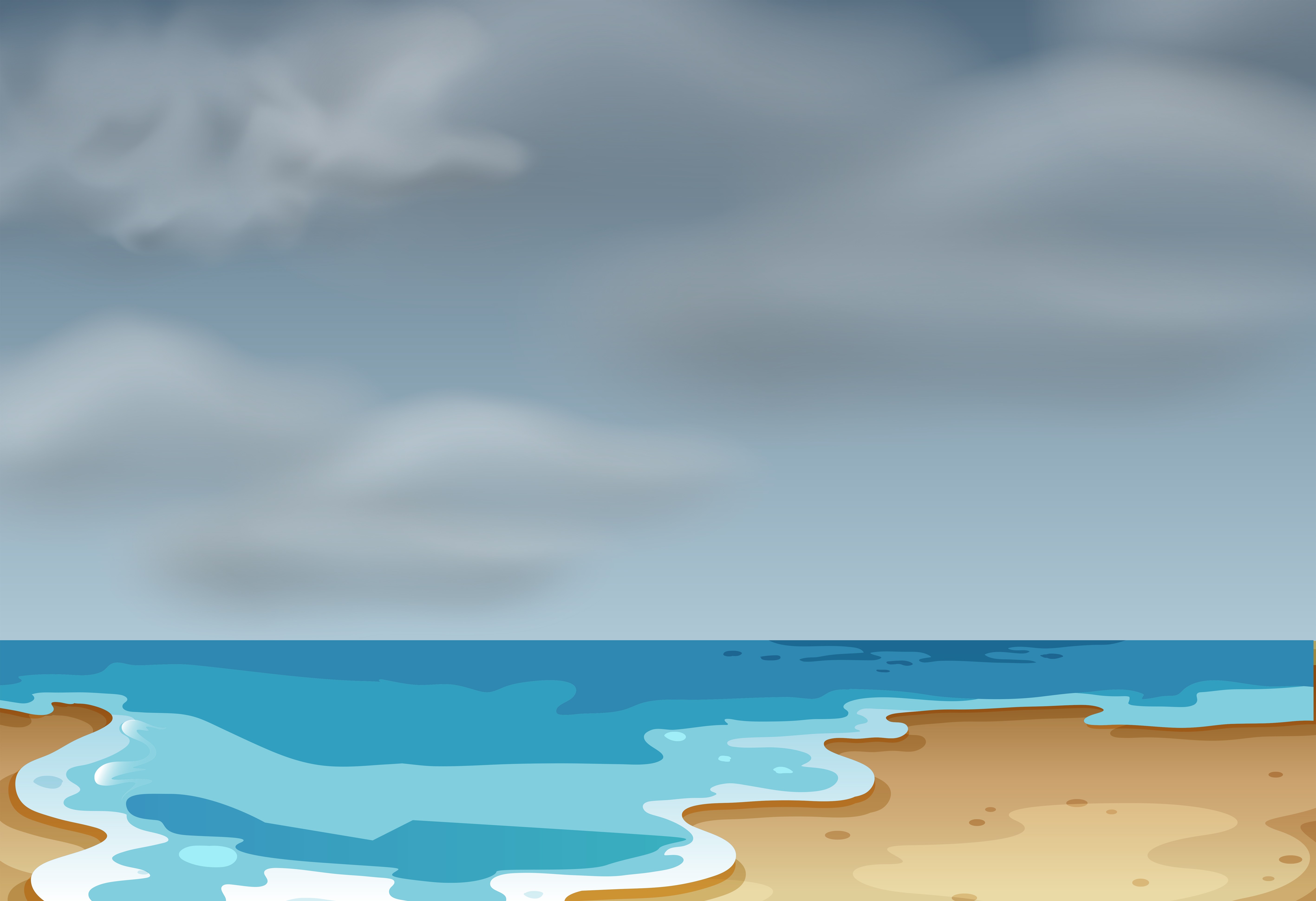 Ilustrasi cuaca maritim yang sering berubah dengan cepat (Freepik)