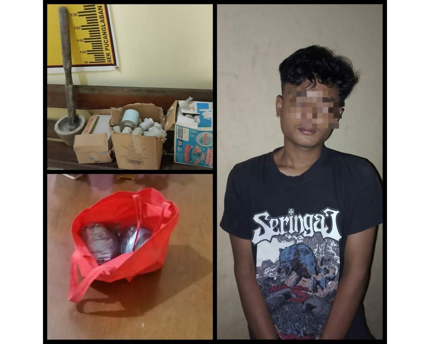 Pemuda asal Pucanglaban Tulungagung diamankan polisi usai menjual 2 kg bubuk mesiu