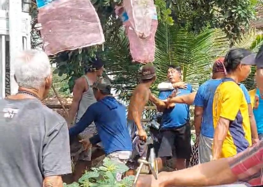 Purwanto, pelaku pencurian gas elpiji melon di Trenggalek. (TANGKAPAN LAYAR WHATSAPP)