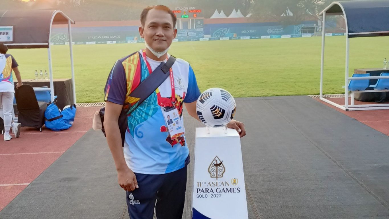 Muhammad Soleh Fudin ketika bertugas di Asean Para Games Solo  2022 lalu.