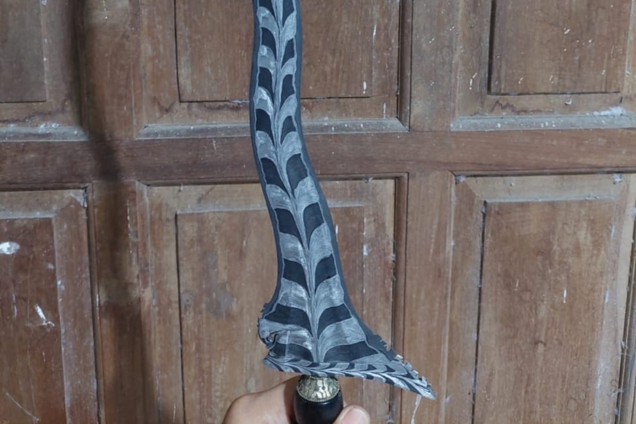 Keris dengan pamor Blarak Sineret (istimewa)
