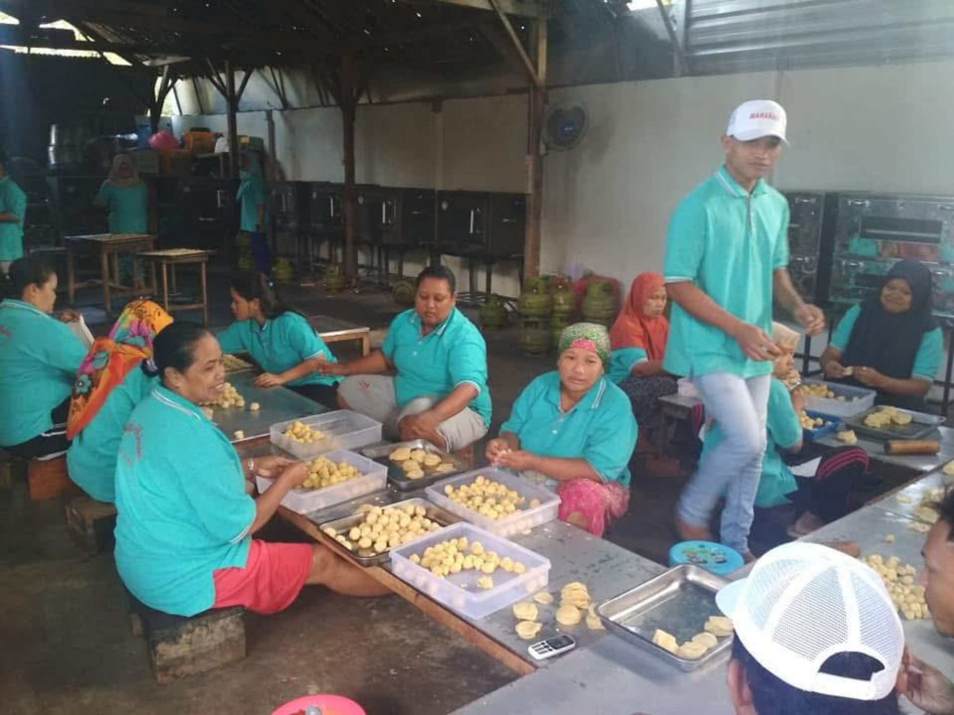 Salah satu sentra usaha pembuatan bakpia di Desa Gembleb, Kecamatan Pogalan, Trenggalek. (FACEBOOK BAKPIA MAHARANI)