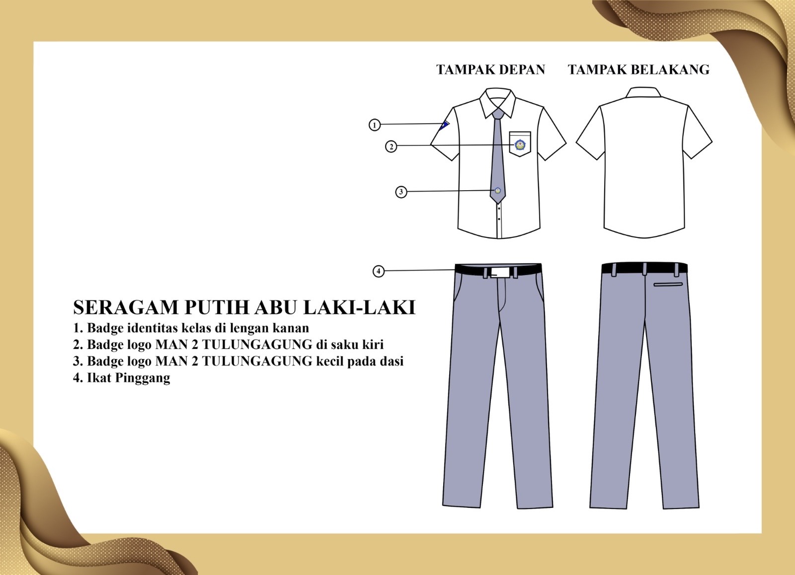 Seragam putih abu pria