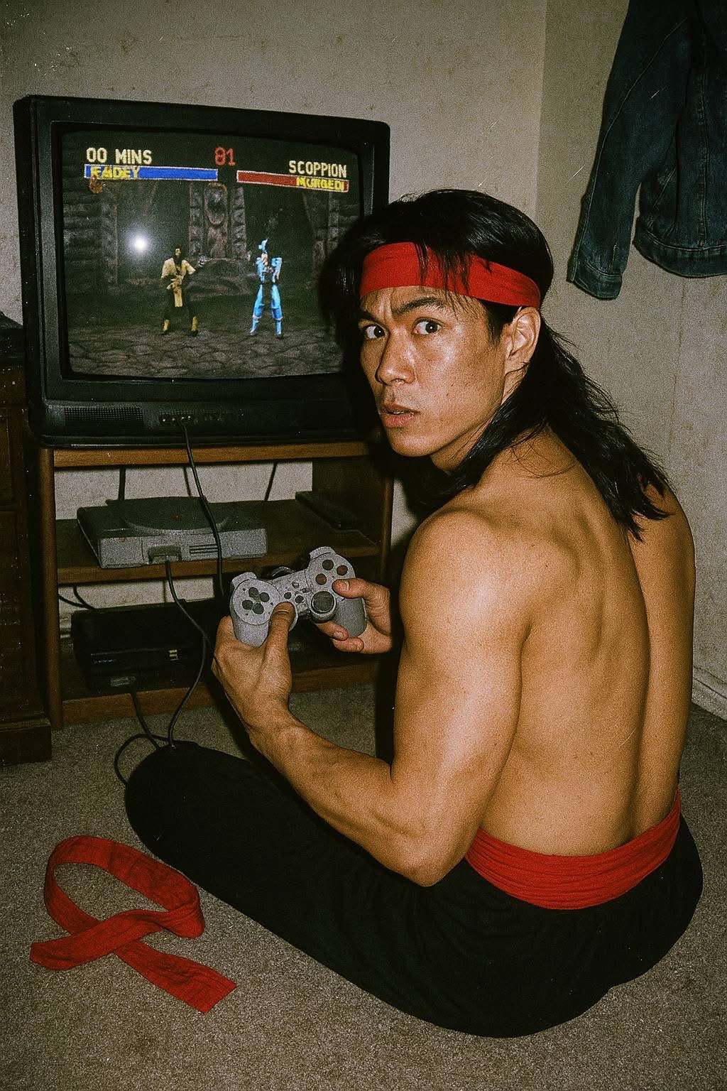 Generate Image Ai Kian Mutakhir, Bisa Edit Gambar Liu Kang Mortal Combat Bermain Playstation 2