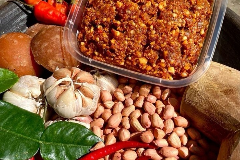 Sambal pecel khas Tulungagung memiliki karakteristik sendiri dibanding daerah lain. (PINTEREST)