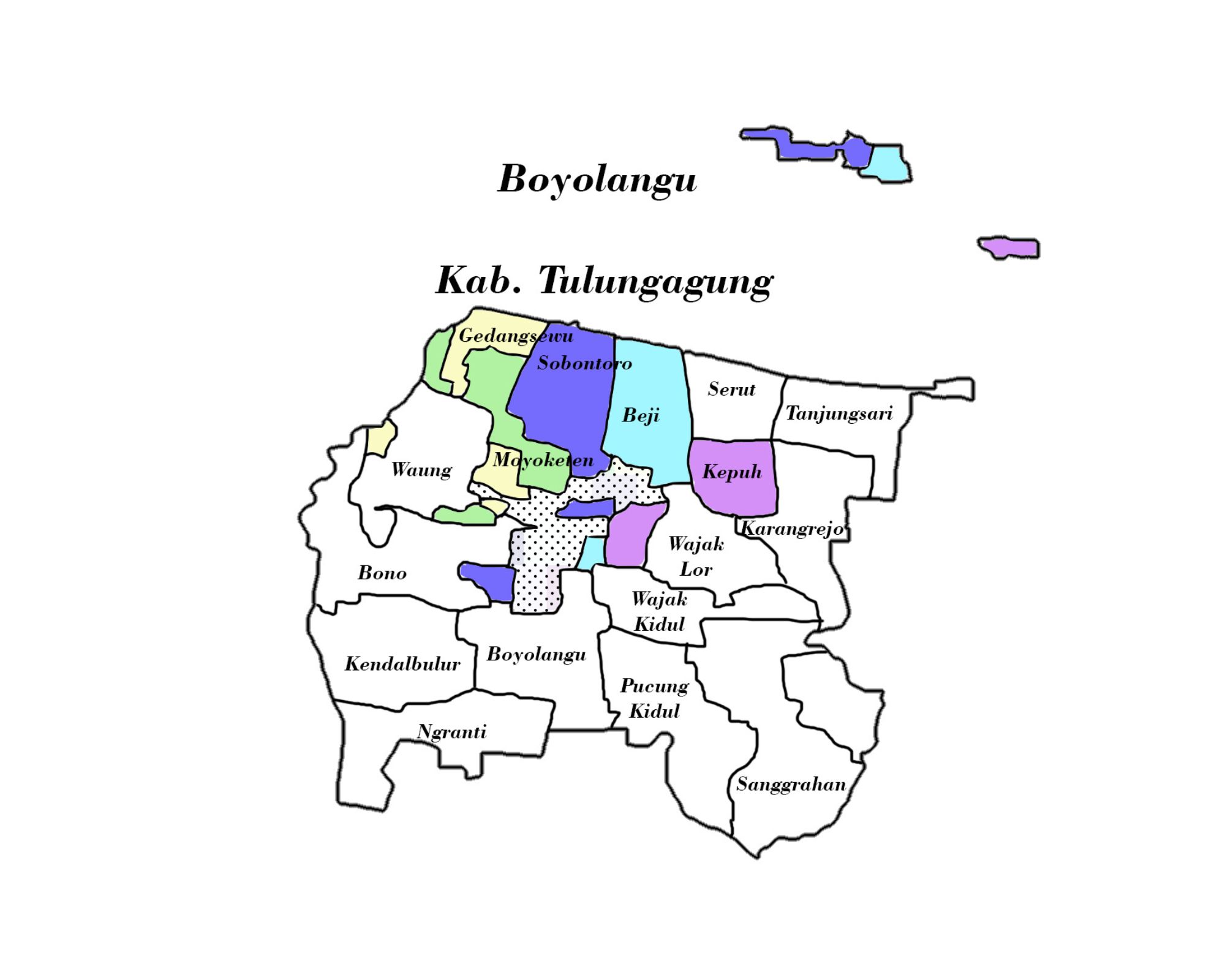 Boyolangu menjadi salah satu kecamatan terbesar di Tulungagung.