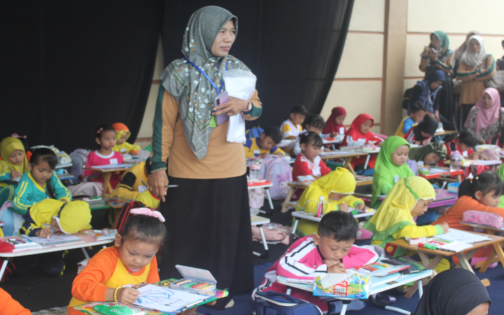 IGTKI Kabupaten Tulungagung menggelar Grand Final Lomba Mewarnai tingkat TK se-Kabupaten Tulungagung, pada Rabu (22/5/2025).