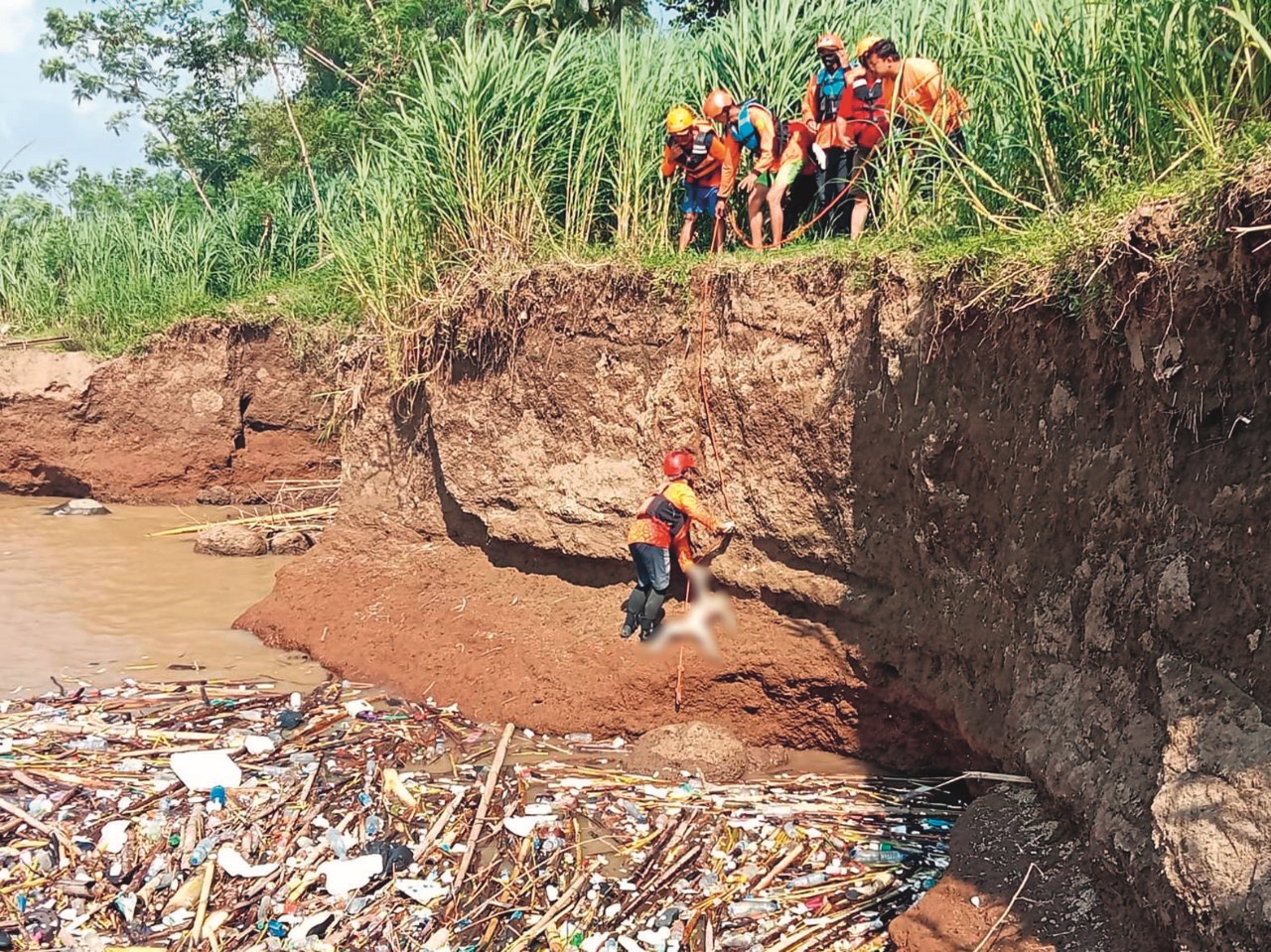 Balita hilang asal Kabupaten Blitar berhasil ditemukan di Sungai Brantas Tulungagung