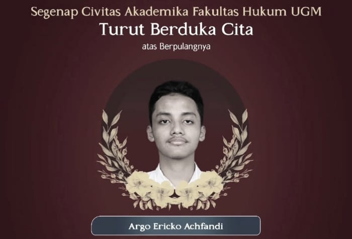 Kasus kecelakaan yang menewaskan mahasiswa Fakultas Hukum UGM.