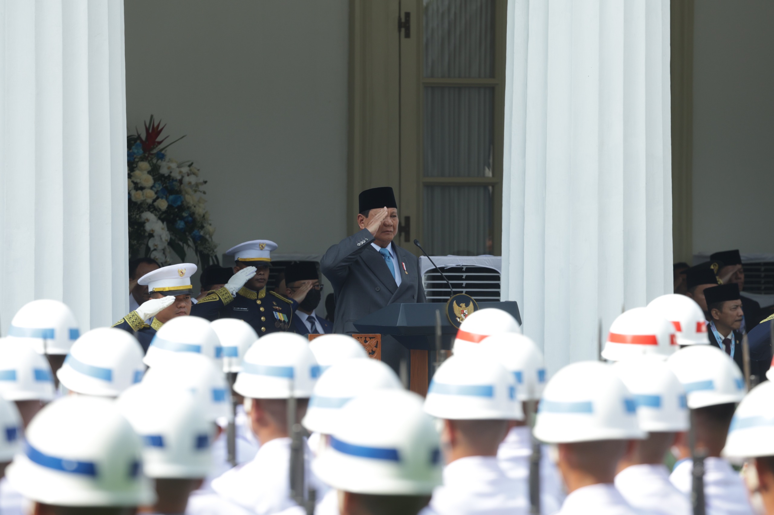 Presiden Prabowo memimpin peringatan Hari Lahir Pancasila yang digelar di Gedung Pancasila, Jakarta, Senin (2/6/2025).