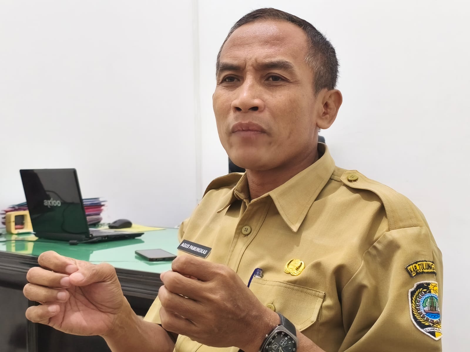 Sekretaris Disnakertrans Tulungagung, Agus Pamungkas