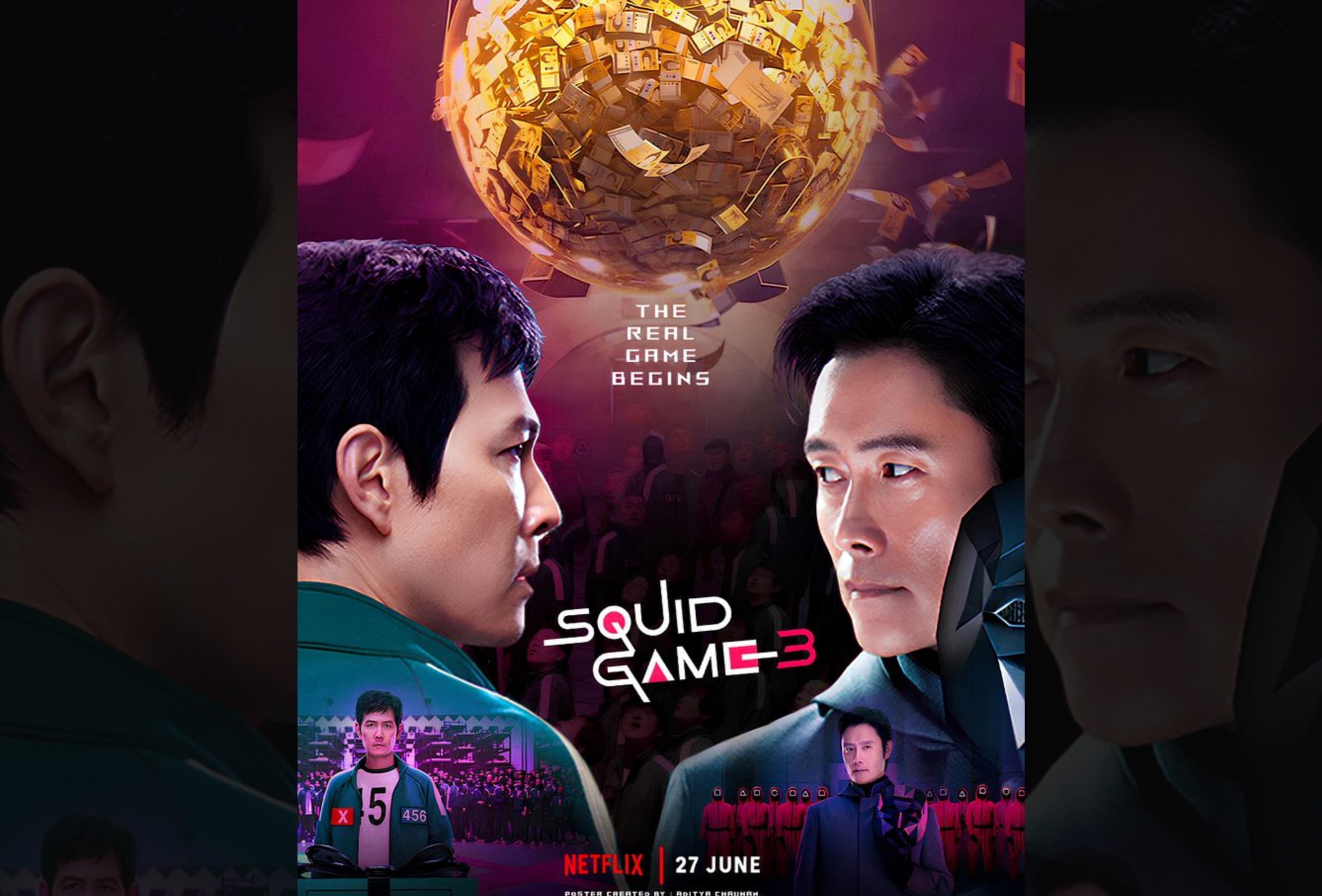 Squid Game Season 3 yang akan segera tayang pada 27 Juni mendatang di Netflix.