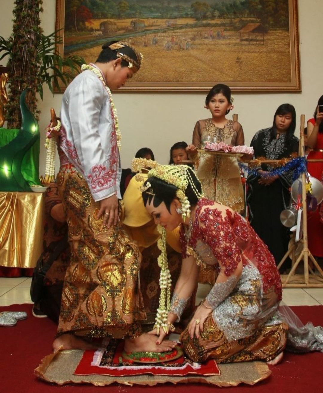 ilustrasi acara hajatan ada tukang parkir