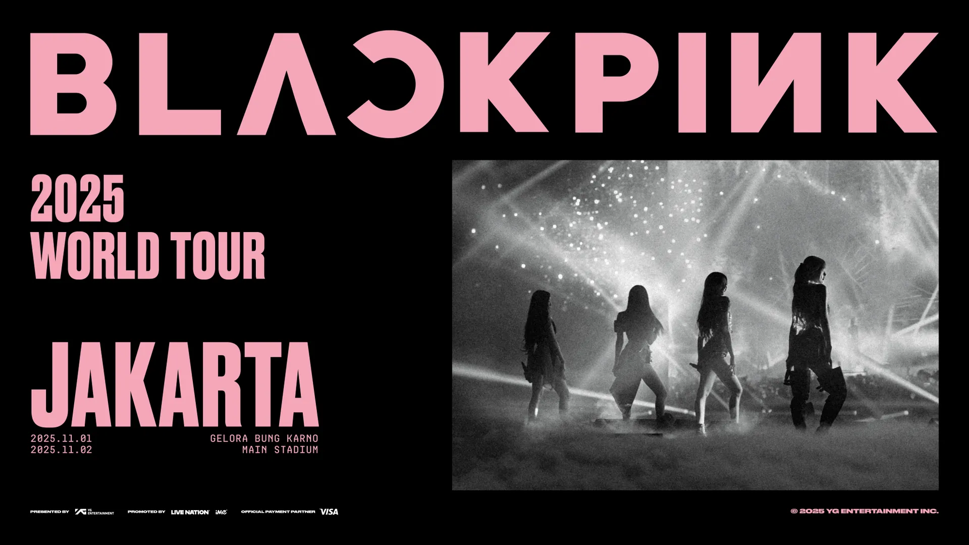 Poster resmi BLACKPINK 2025 World Tour