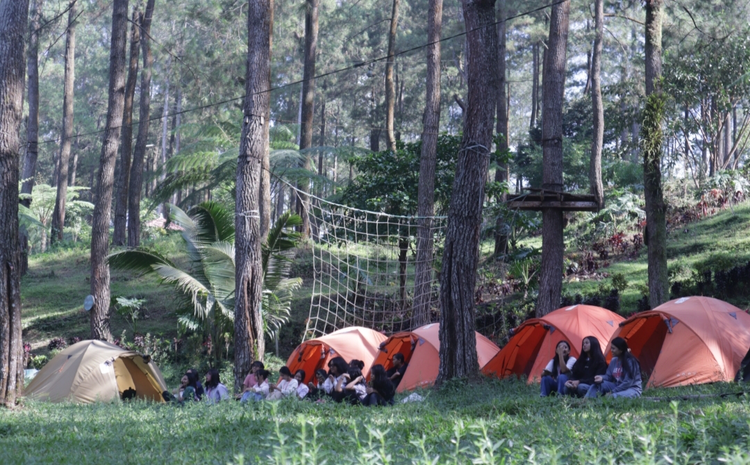 Salah satu wisata Jurang Senggani di Desa Nglurup, Kecamatan Sendang, Tulungagung, sangat sejuk.