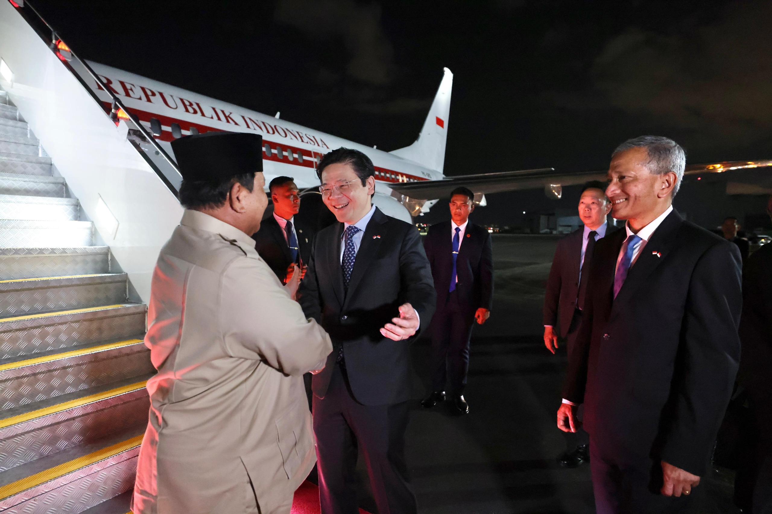 Presiden Prabowo Subianto tiba di Singapura pada Minggu (15/6/2025), untuk menjalani rangkaian kunjungan kenegaraan.