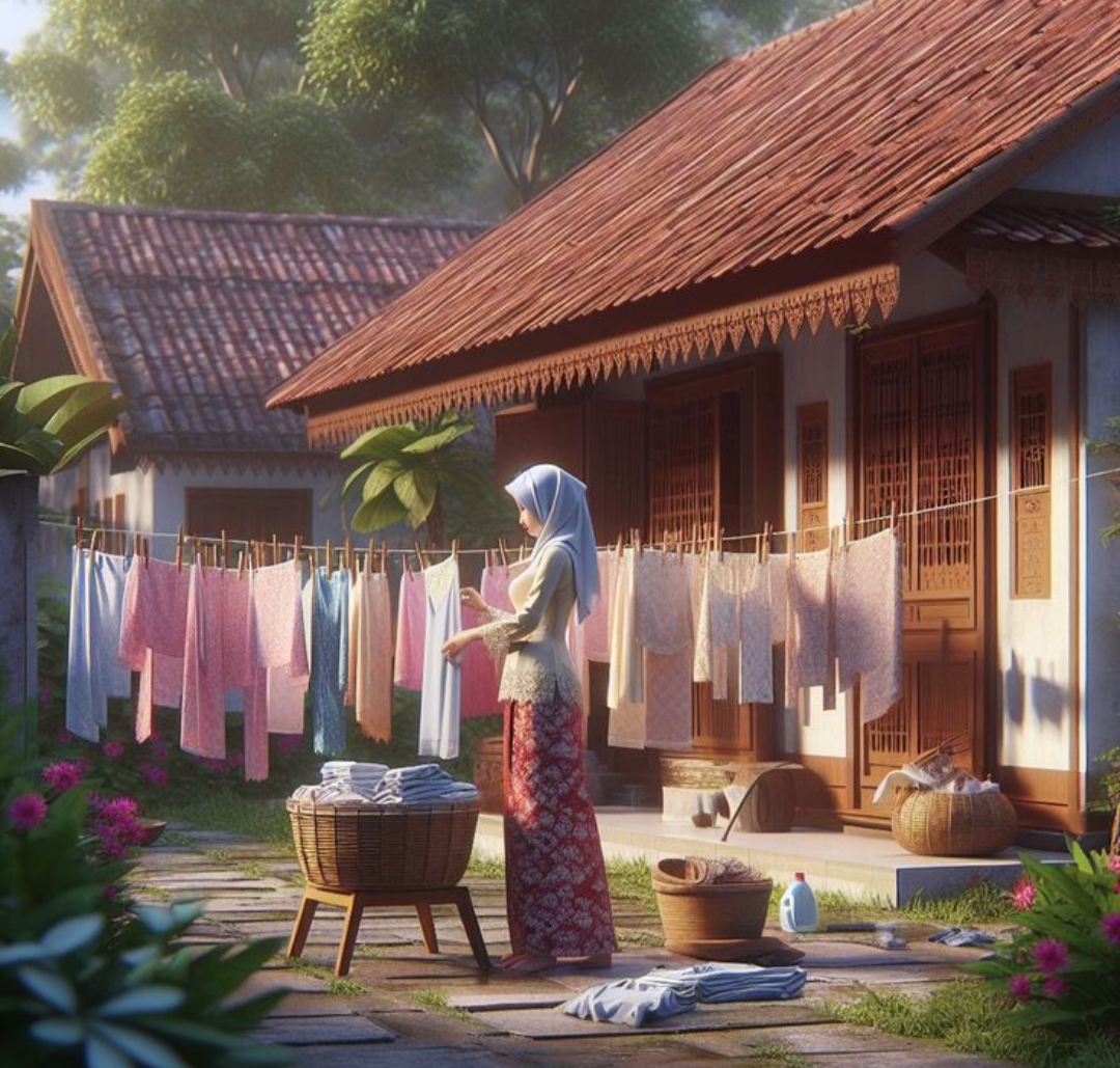 Di Tulungagung, ada pemandangan yang begitu akrab dan khas: jemuran baju berjejer rapi di pagar rumah, menggantung di dahan pohon, bahkan kadang bertengger manis di pagar mushola.