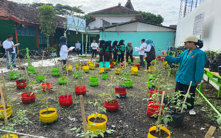 Tujuh SMP di Kabupaten Tulungagung menjalani penjurian perdana Program Sekolah Peduli Inflasi (SPI), Rabu (19/6/2025). Termasuk SMPN 4 Tulungagung.