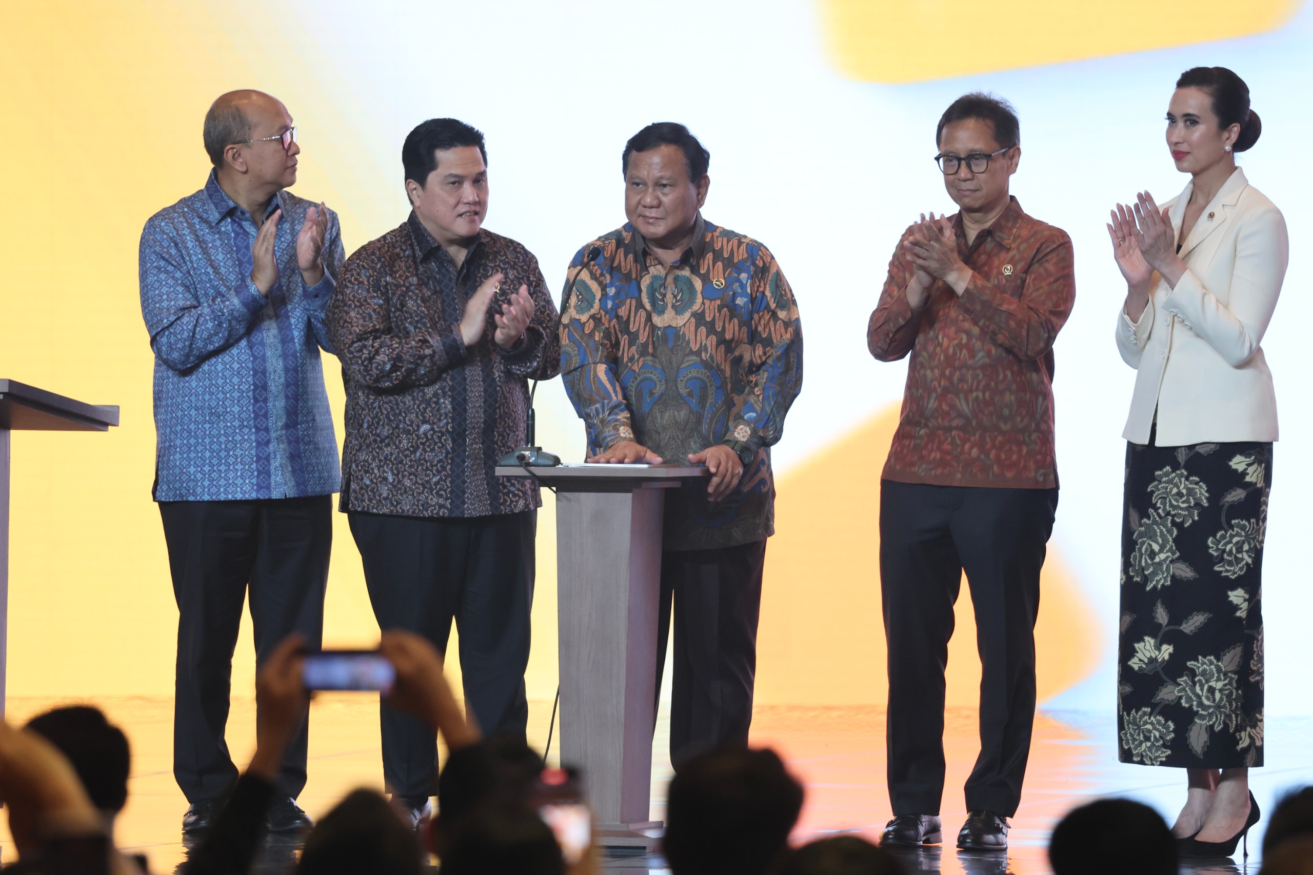 Presiden Prabowo saat meresmikan Kawasan Ekonomi Khusus (KEK) Sanur, Bali, Rabu (25/6/2025).