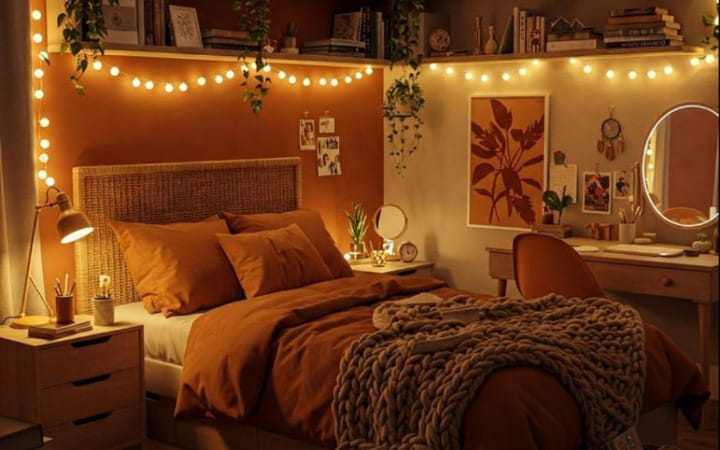 Tren kamar dengan nuansa matahari terbenam di Tulungagung yang kini makin digemari karena bikin rileks, nyaman, dan tentunya instagramable!